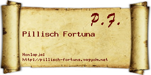 Pillisch Fortuna névjegykártya